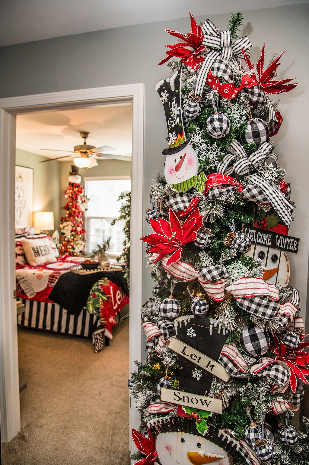 Winter Whimsy floral arch installation